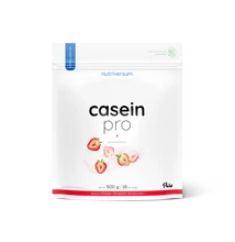 Nutriversum - Kazein fehérje Casein Pro 500 g (16 adag) eper