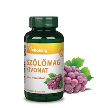 Vitaking - Szőlőmag kivonat és Rezveratrol (80 napi adag), kapszula