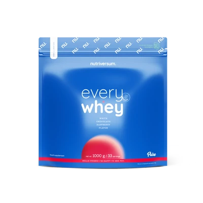 Nutriversum - Every Whey protein por Fehér csokoládé-málna ízű, 1000g (33 napi adag)