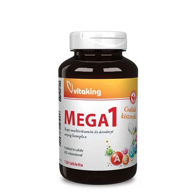 Vitaking - Mega1 multivitamin családi kiszerelésben 120db