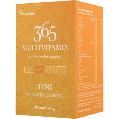 Vitaking - 365 Multivitamin Tini csomag (30 napi adag) 6-14 korig