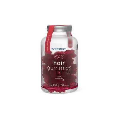 Nutriversum - Hair Gummies hajvitamin gumimacik, hozzáadott cukor nélkül 60 db (30 napi adag)